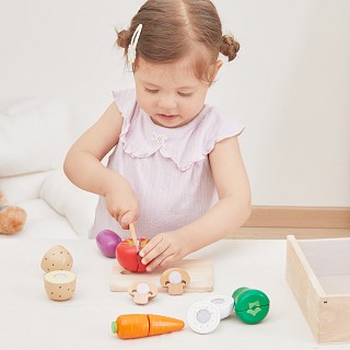 Viga Toys® Wooden Cutting Set Vegetables